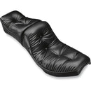 Le Pera Regal 2-Up Seat for Harley 64-84 Big Twin (excl. Softail) / Pillow Top Black  - Customhoj