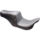 Le Pera Tailwhip Up Front 2-Up Seat for Harley 08-25 Touring (excl. 23-25 CVO; 24-25 Road Glide / Street Glide) / Pleated Black  - Customhoj