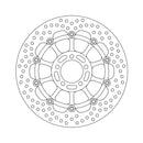 Moto-Master Brake Disc Kawasaki GPZ 1100 (non-ABS) 95-98 Moto-Master Halo Front Left Brake Disc for Kawasaki Customhoj