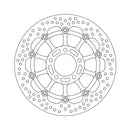 Moto-Master Brake Disc Suzuki Bandit 600 S N 95-04 Moto-Master Halo Front Right Brake Disc for Suzuki Customhoj