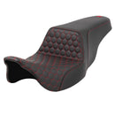 Saddlemen Step-Up Extended Reach Honeycomb for Harley 08-25 Touring (excl. 23-25 CVO; 24-25 Road Glide / Street Glide) / Black / Red  - Customhoj