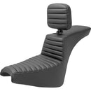 Saddlemen Tour Step-Up Motorcycle Seat for Harley 18-25 Softail Street Bob / Standard / With Backrest / Tuck-n-Roll  - Customhoj