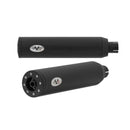 V-Performance EC-approved Slip-On Mufflers for Indian 15-20 Scout models (Chubby end caps) (Euro 3/4 approved) / Black