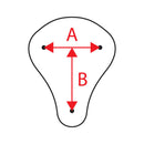 MCS Solo sadel Fitzz Solo Sadel. Black Flame. Large. Customhoj