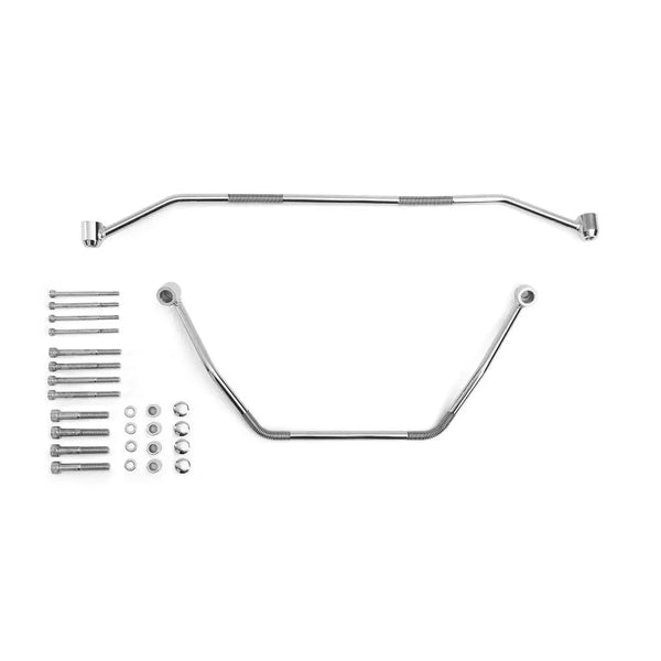 Highway Hawk Kit supporto universale per borse laterali moto cromato
