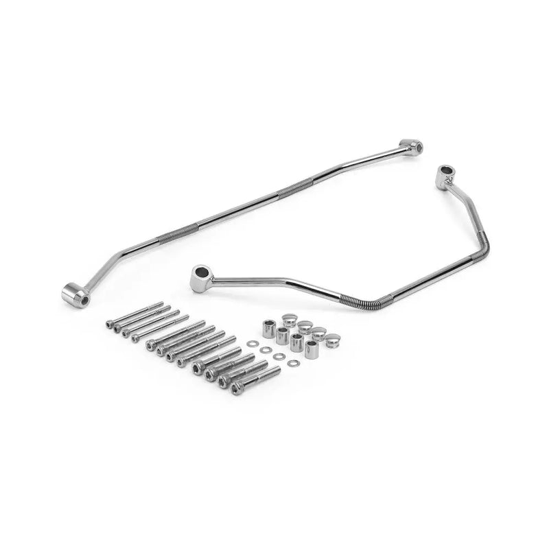 Highway Hawk Kit supporto universale per borse laterali moto cromato