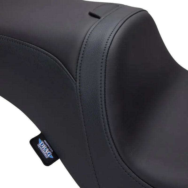 Drag Specialties Sella Performance Predator 2-Up con schienale e vano portaoggetti per Harley