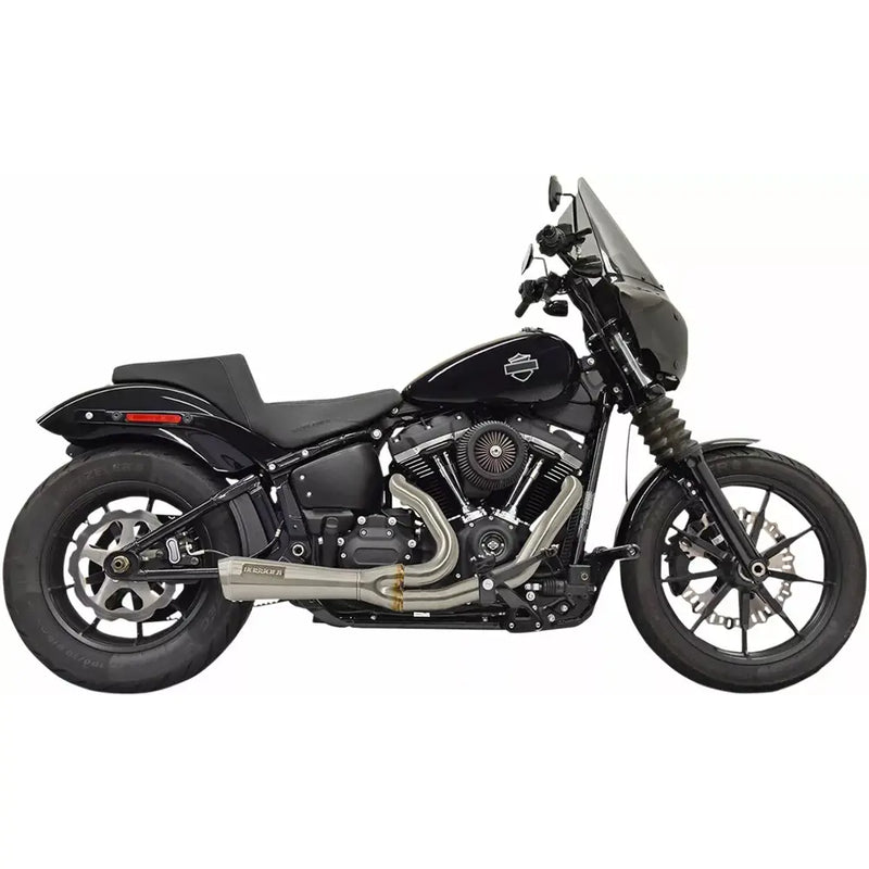 Sistema di scarico Bassani The Ripper Short 2-into-1 per Harley