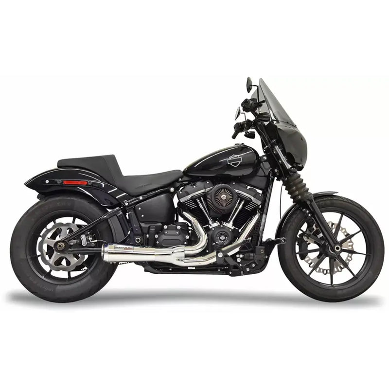 Sistema di scarico catalitico Bassani The Ripper Short 2-into-1 per Harley