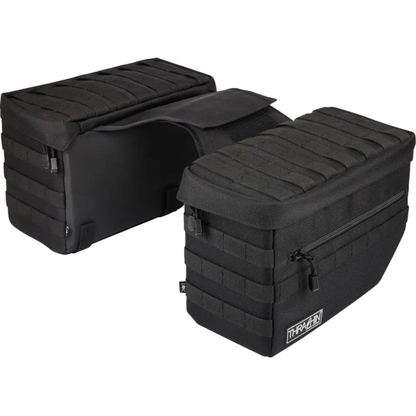 Set di borse laterali per moto Thrash Supply Escape 18L con chiusura a strappo
