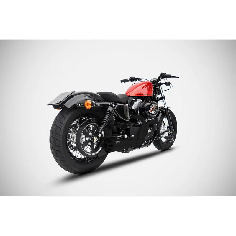 Sistema di scarico Zard 2-into-1 conico Euro 3 E3 per Harley