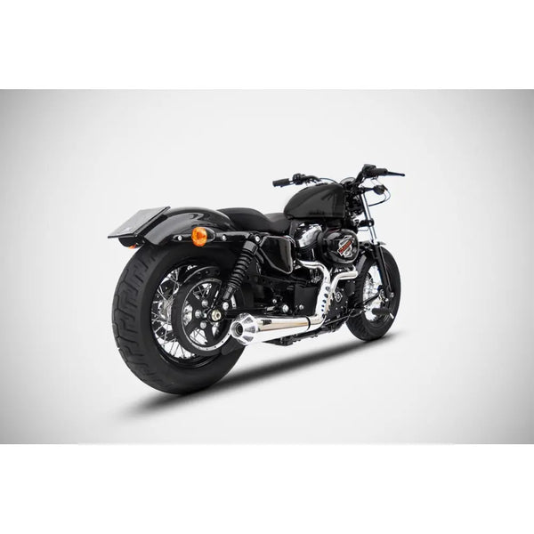 Sistema di scarico Zard 2-into-1 conico Euro 3 E3 per Harley