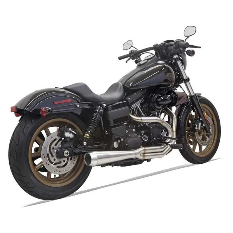 Sistema di scarico Bassani Road Rage III Stainless 2-into-1 per Harley