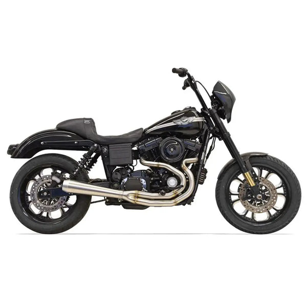 Sistema di scarico Bassani Road Rage Three Step 2-into-1 Stainless per Harley