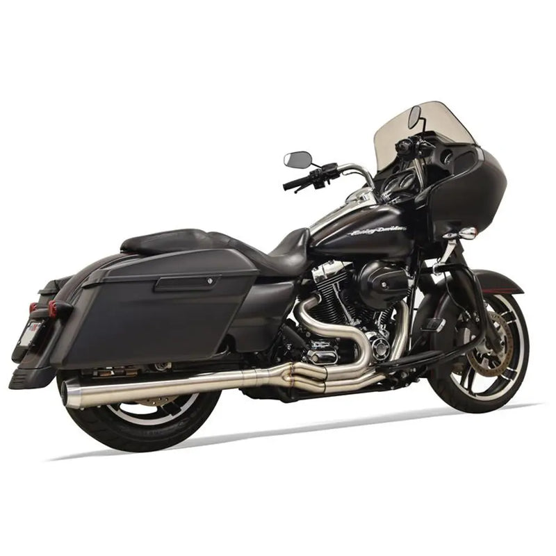 Sistema di scarico Bassani Road Rage III Long Stainless 2-into-1 per Harley