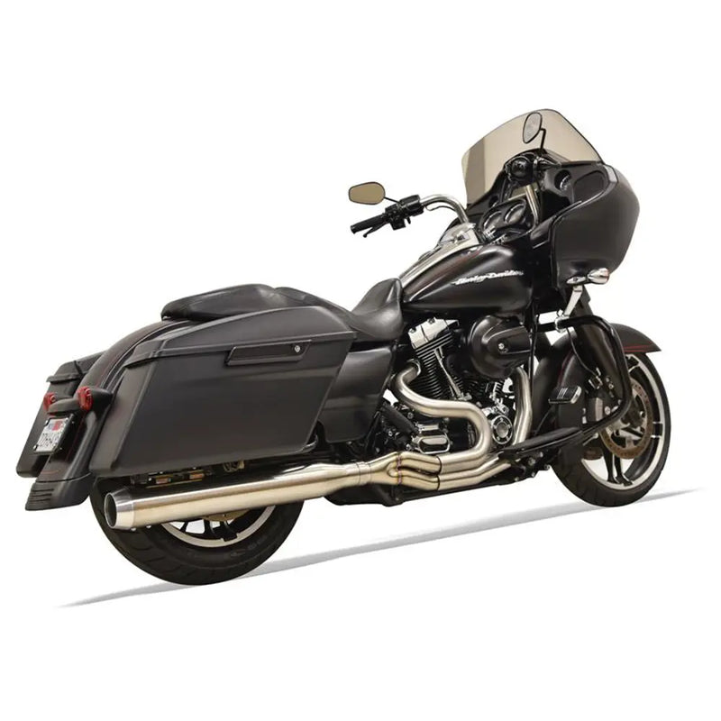 Sistema di scarico Bassani Road Rage III Long Stainless 2-into-1 per Harley