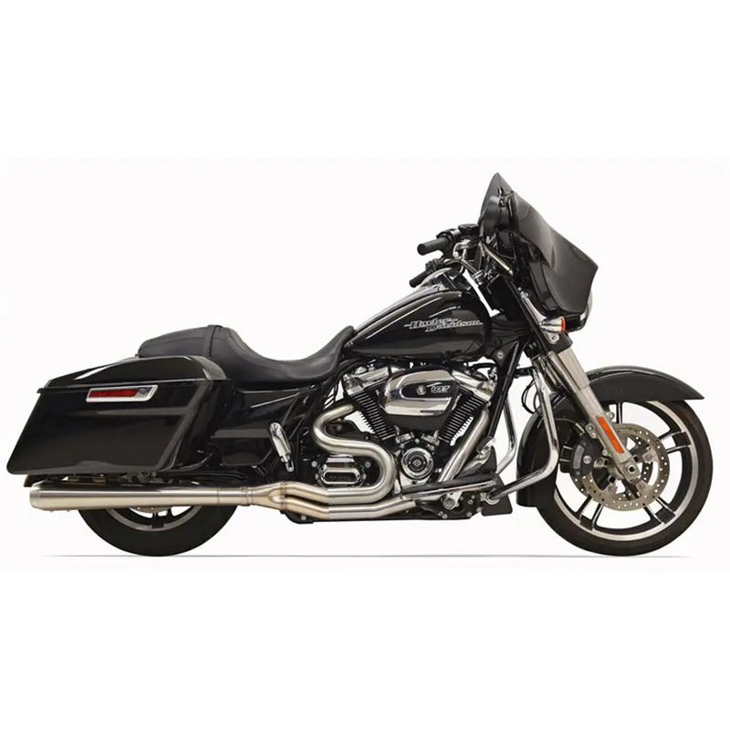 Sistema di scarico Bassani Road Rage III Long Stainless 2-into-1 per Harley