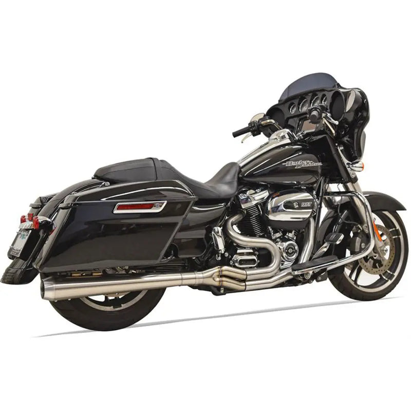 Sistema di scarico Bassani Road Rage III Long Stainless 2-into-1 per Harley