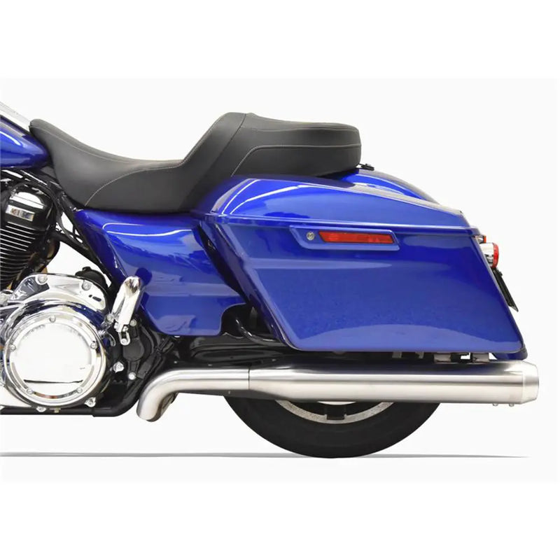 Sistema di scarico Bassani True Dual in acciaio inox per Harley