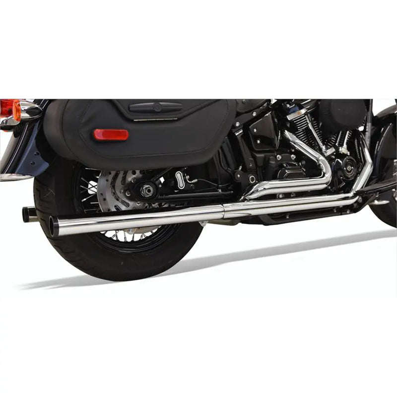 Sistema di scarico Bassani Chrome Duals per Harley