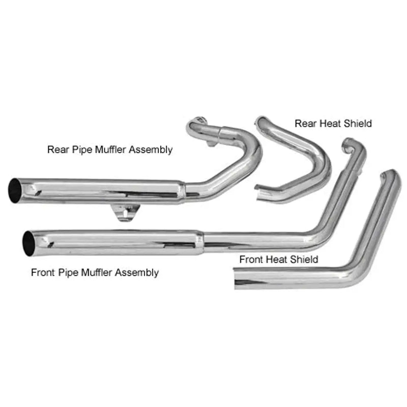 Sistema di scarico Bassani Pro Street Turn Out per Harley