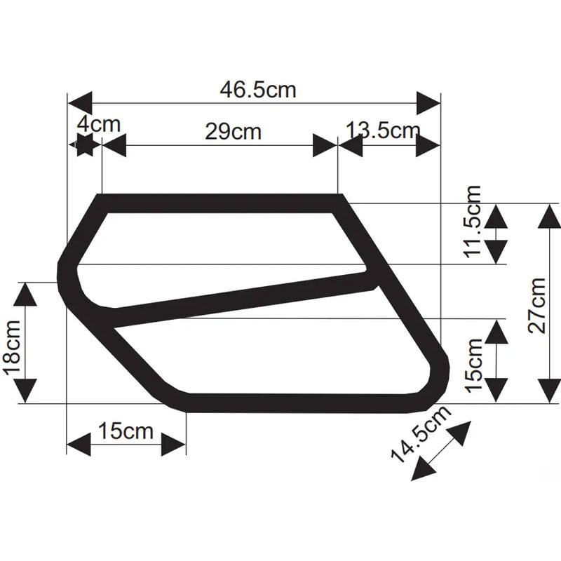 Longride Modello 149 Set di borse laterali per moto Click-On da 27 litri