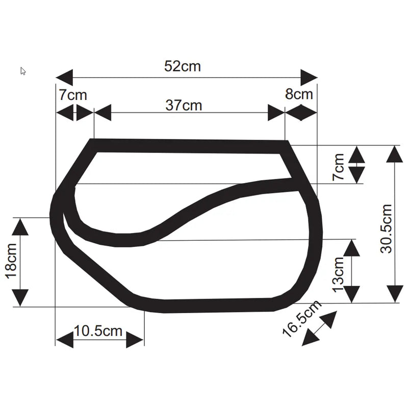 Longride Modello 153 Set di borse laterali per moto Click-On da 43 litri
