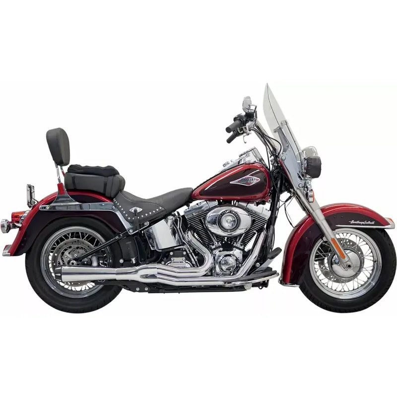 Sistema di scarico Bassani Road Rage II Mega Power 2-into-1 per Harley