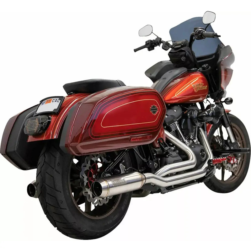 Bassani True Dual Stainless Super Bike Exhaust System per Harley