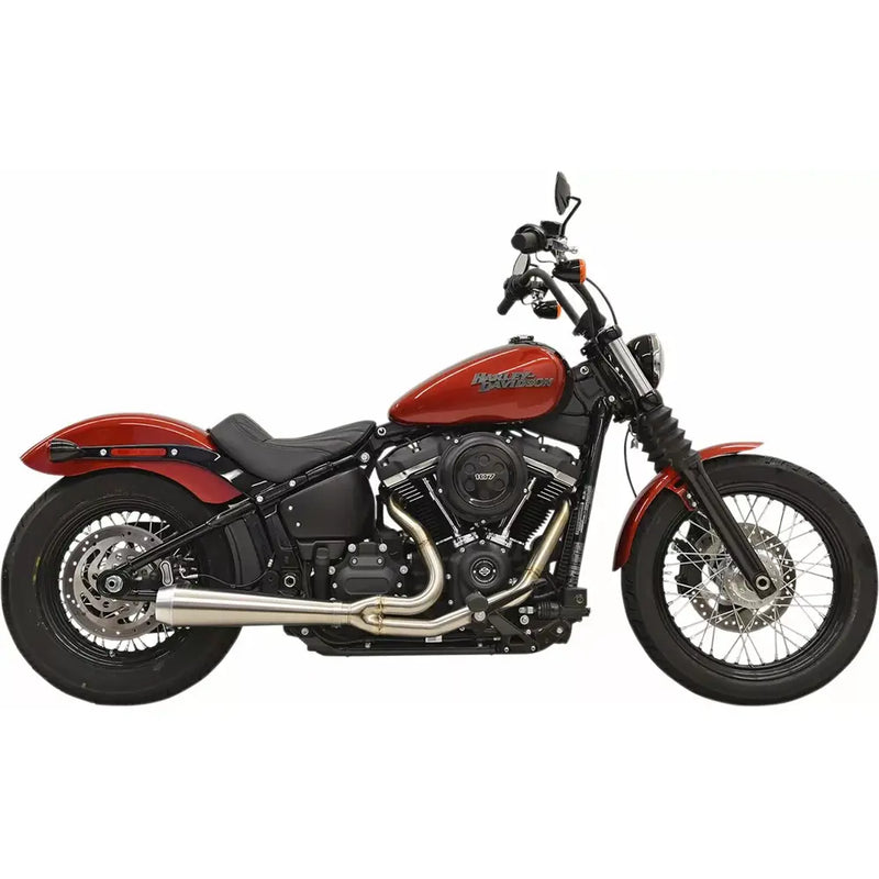 Sistema di scarico Bassani Road Rage III Stainless 2-into-1 per Harley