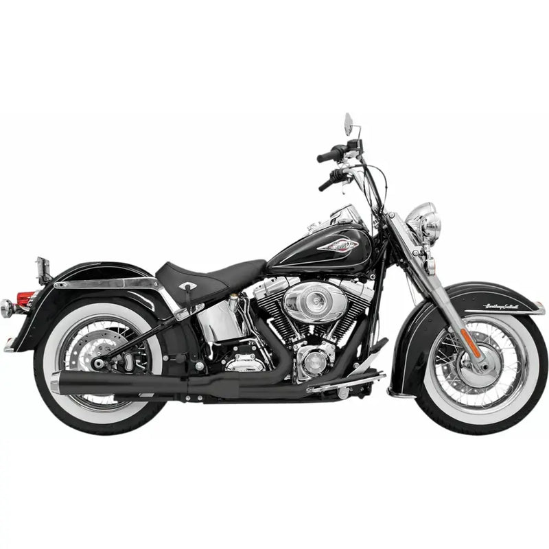 Sistema di scarico Bassani Road Rage Long Megaphone 2-into-1 per Harley