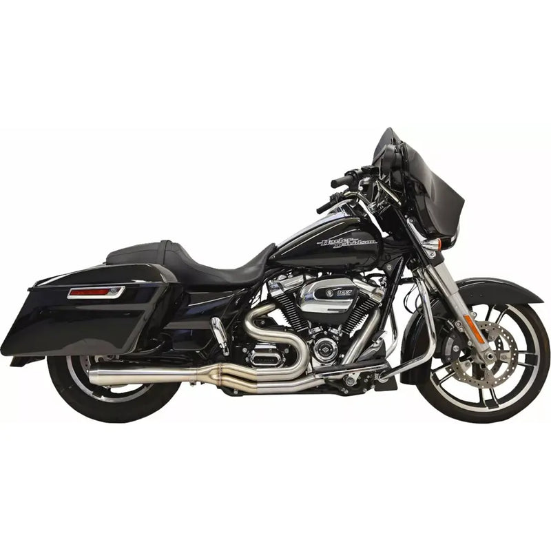 Sistema di scarico Bassani Road Rage III Stainless 2-into-1 per Harley