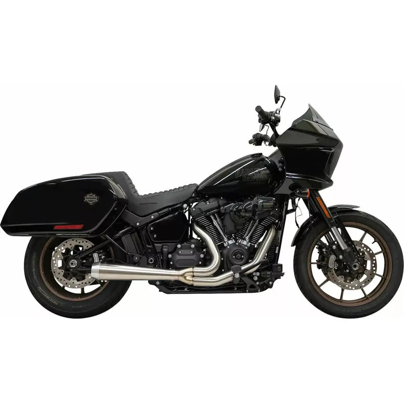 Sistema di scarico Bassani Road Rage III Stainless 2-into-1 per Harley