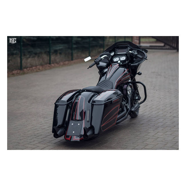 Killer Custom Corpi per borse laterali allungate da 4" per Harley