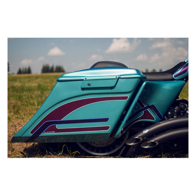 Killer Custom Corpi delle borse laterali allungate Swoop da 7" / 5" per Harley