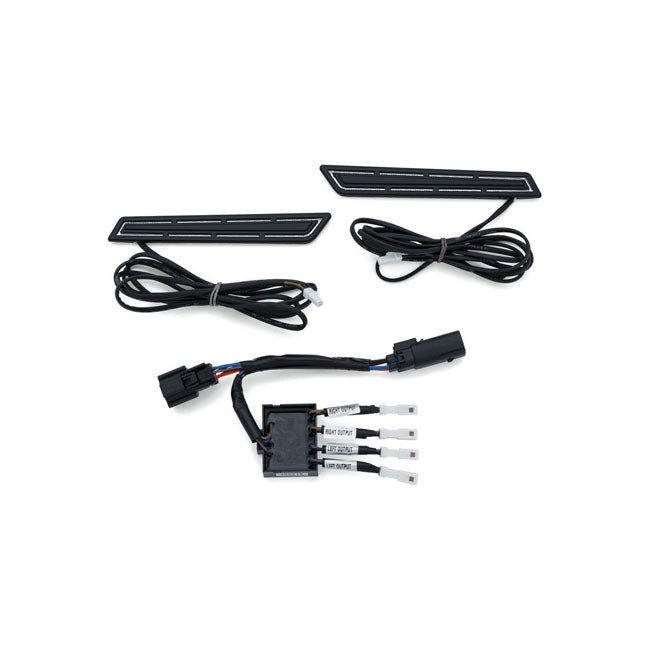 Kuryakyn Luci LED con chiusura a scatto per borse laterali Harley
