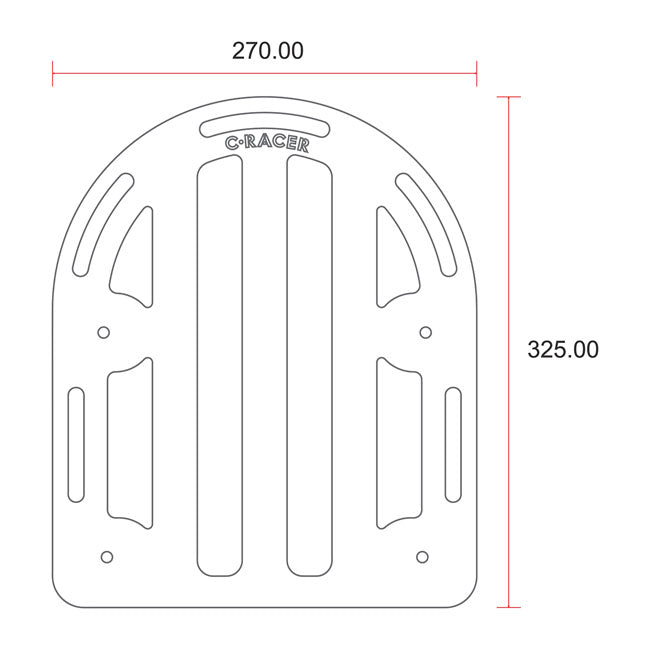 C-Racer Portapacchi universale per moto n. 1