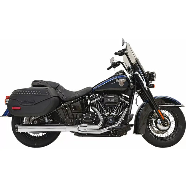 Sistema di scarico Bassani Road Rage Long Megaphone 2-into-1 per Harley