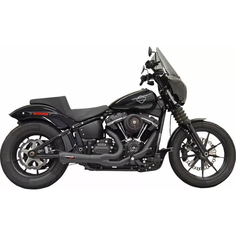 Sistema di scarico catalitico Bassani The Ripper Short 2-into-1 per Harley