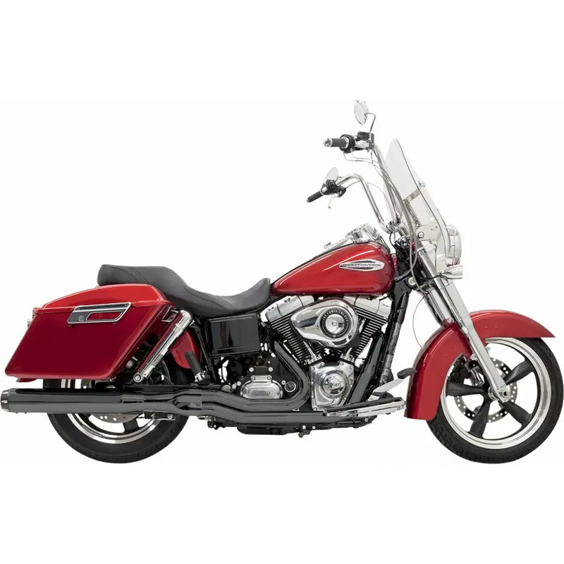 Sistema di scarico Bassani Road Rage Straight Can 2-into-1 per Harley