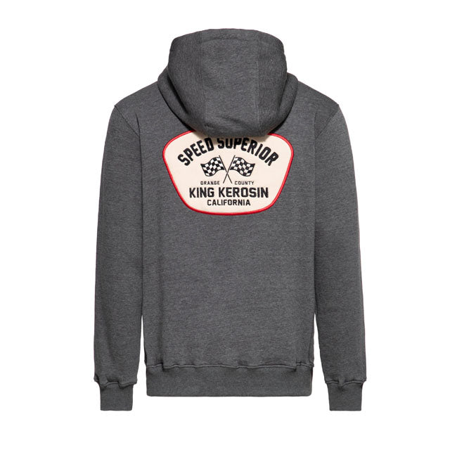 King Kerosin Felpa con cappuccio con zip Speed King