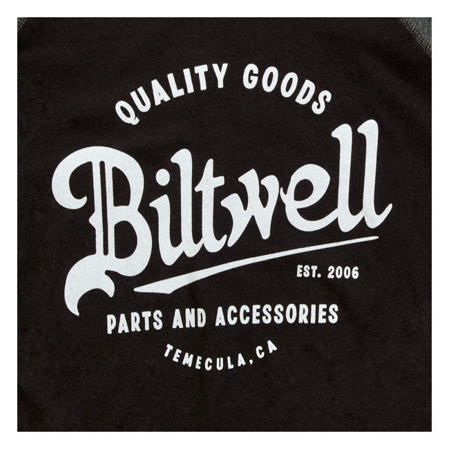 Biltwell Script Baseball a manica lunga da donna