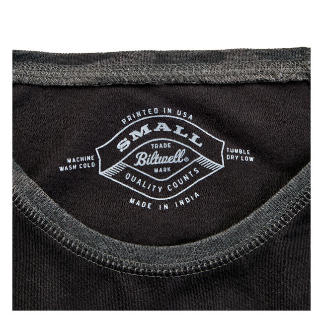 Biltwell Script Baseball a manica lunga da donna