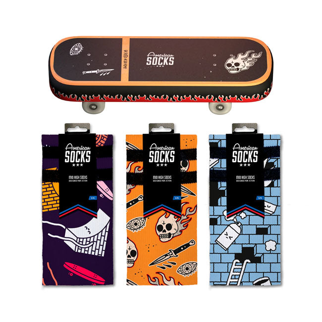American Socks Calzini firmati Skateboard Gift Box
