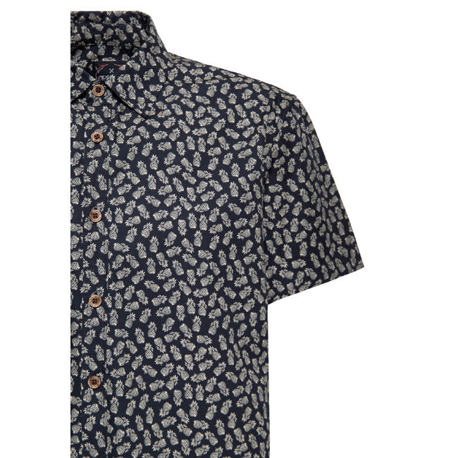King Kerosin Camicia a maniche corte con ananas