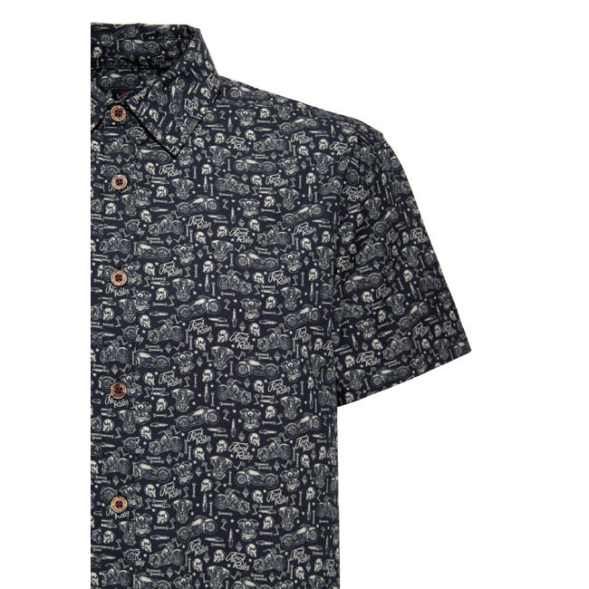 King Kerosin Camicia a maniche corte Biker Soul
