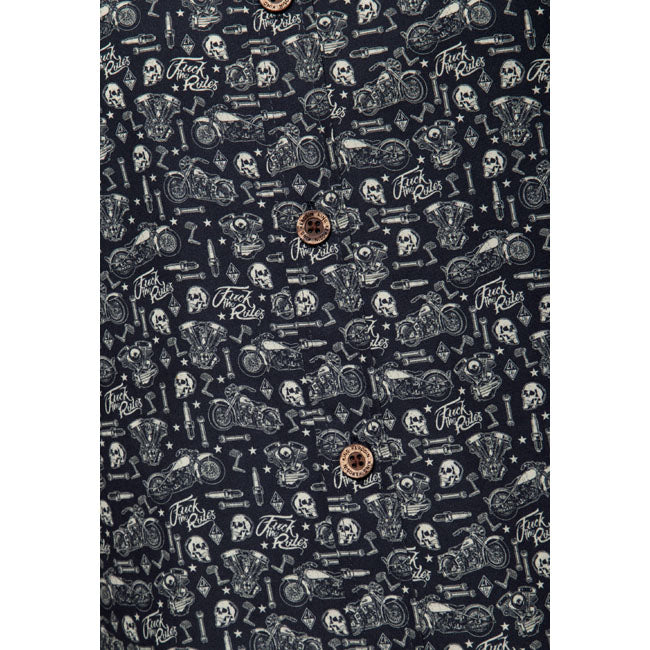 King Kerosin Camicia a maniche corte Biker Soul