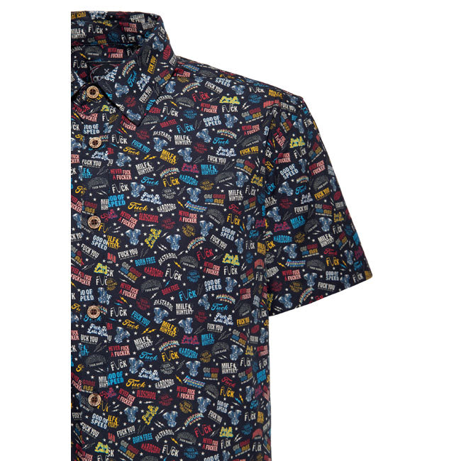 King Kerosin Camicia stampata a maniche corte Rebellion