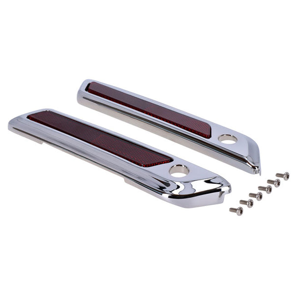 MCS Coperture per chiusure delle borse laterali in stile OEM per Harley
