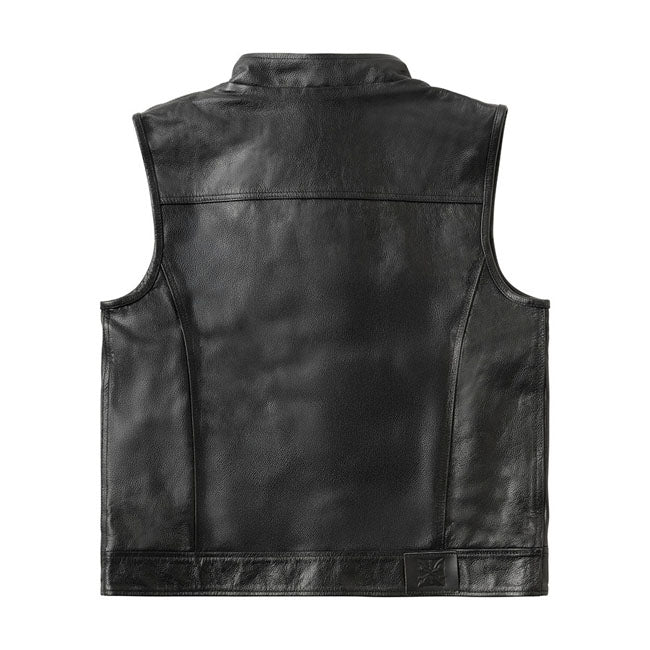 West Coast Choppers x 13 1/2 Gilet da moto in pelle Dominator